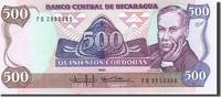Nicaragua 500 Cordobas Banknote, 1985, KM:155 -