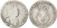 France 12 Sols, 1/10 ECU Coin, Louis XV, 1/10 Écu Vertugadin, Lille -