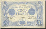 France 5 Francs Bleu, 1913-01-11, Fayette:2.13, KM:70 -