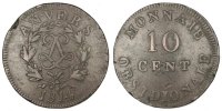 FRENCH STATES 10 Centimes Coin, ANTWERP, Anvers, Bronze -