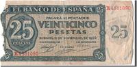 Spain 25 Pesetas Banknote, 1936-11-21 -