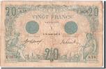 France 20 Francs Banknote, 20 F 1905-1913 ''Bleu'', 1913-01-16 -