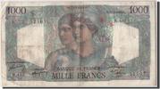 France 1000 Francs Banknote, 1 000 F 1945-1950 ''Minerve et Hercule'' -