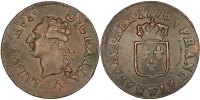 France Liard 1778 W Coin, Louis XVI, Liard, Lille, Copper SS+ 1,581.40 元  ＋  41.42 元 运费