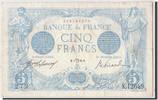 France 5 Francs 1916 Banknote, 5 F 1912-1917 ''Bleu'', 07-1916 SS 6,434.38 元  ＋  41.42 元 运费