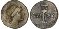 Bronze Æ Coin, Pontus (Amisos), Amisos, Artemis, Bronze, Amisos, Bronze -