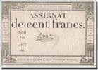 France 100 Francs Leval, 1795-01-07, KM:A78, Lafaurie:173 -