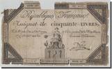 France 50 Livres Nyon, 1792-12-14, KM:A72, Lafaurie:164 -