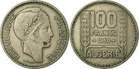 Algeria 100 Francs Coin, Paris, Copper-nickel, KM:93 -