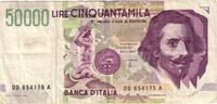 Italy 50,000 Lire Banknote, 1992-05-27, KM:116c -
