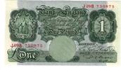 Great Britain 1 Pound Banknote, KM:369b -