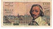 France 1000 Francs Richelieu, T.321, Fayette:42.25, KM:134b -