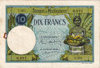 Madagascar 10 Francs 1937-1947 Banknote, KM:36 SS+ 418.36 元  ＋  41.42 元 运费