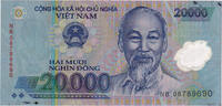 Vietnam 20,000 Dng Banknote, KM:120c -