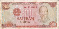 Vietnam 200 Dng Banknote, KM:100a -