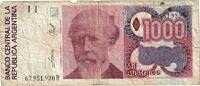 Argentina 1000 Australes Banknote, Undated (1990), KM:329d -