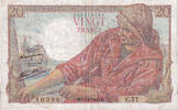 France 20 Francs Pêcheur, C.77, Fayette:13.6, KM:100a -
