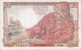 France 20 Francs Pêcheur, V.81, Fayette:13.6, KM:100a -