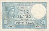 France 10 Francs Minerve, A.7872, Fayette:6.5, KM:73b -