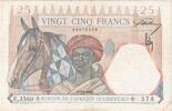 French West Africa 25 Francs 1942 1942-10-01, KM:27 SS+ 401.63 元  ＋  41.42 元 运费