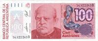 Argentina 100 Australes UNZ -