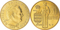 Monaco 20 Centimes Coin, Rainier III, Paris, BU -