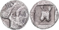 Hemiobol Coin, Troas, Antandros, EF(40-45), Silver -