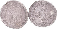 France 1/2 Franc au col plat Coin, Henri III, La Ligue, Toulouse -