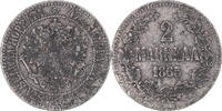 Finland 2 Markkaa Coin, Alexander II, Helsinki, Silver -