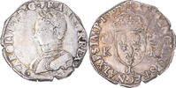 France Teston au deux K couronnés Coin, Charles IX, Bayonne -