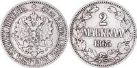 Finland 2 Markkaa Coin, Alexander II, Helsinki, Silver -