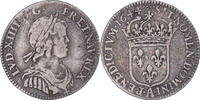 France 1/12 Ecu à la mèche courte Coin, Louis XIV, Paris -