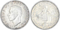 New Zealand 1/2 Crown Coin, George VI, Centennial, British Royal Mint -