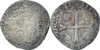 France Douzain aux deux H Coin, Henri III, Billon -