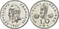 New Hebrides 10 Francs Coin, Monnaie de Paris, ESSAI, Nickel -