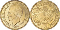 Monaco 50 Francs Coin, Rainier III, Monnaie de Paris, ESSAI -