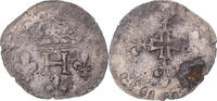 France Double Sol Parisis Coin, Henri IV, Billon -