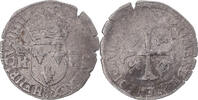 France Douzain aux 2 H couronnés Coin, Henri IV, Clermont -