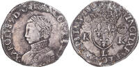 France Teston au deux K couronnés Coin, Charles IX, Bayonne -
