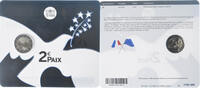 France 2 Euro Paix, Monnaie de Paris, BU, Bi-Metallic -