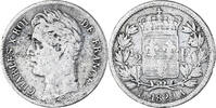 France 1/2 Franc Charles X, Paris, Silver, KM:723 -