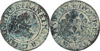 France Double Tournois Henri IV, Lyon, Copper, Gadoury:528 -