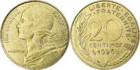 France 20 Centimes Marianne, Pessac, Aluminum-Bronze, KM:930 -