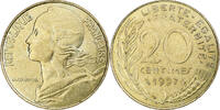 France 20 Centimes Marianne, Pessac, Aluminum-Bronze, KM:930 -