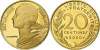 France 20 Centimes Marianne, Monnaie de Paris, Proof, Aluminum-Bronze -