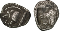 Trihemiobol Coin, Mysia, Kyzikos, Kyzikos, Silver, BMC:112 -