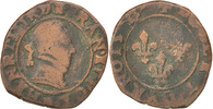 France Double Tournois Coin, Rouen, Copper, CGKL:112 -