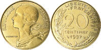 France 20 Centimes Coin, Marianne, Paris, Aluminum-Bronze -