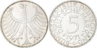 GERMANY - FEDERAL REPUBLIC 5 Mark Coin, Karlsruhe, Silver -