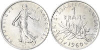 France Franc Coin, Semeuse, Paris, Nickel, KM:925.1 -